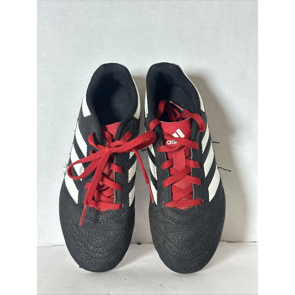 Adidas Soccer Cleats Youth Size 1 US Black & White Cleats, SGC 753002